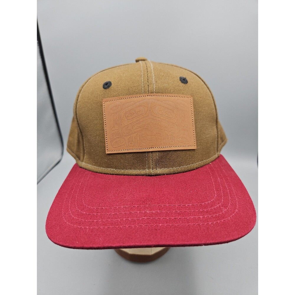 Native North West NNW Snap Back Hat CAP Leather Patch Flat Bill Native Origins